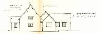 Elevation showing proposed extension 1989